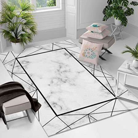 Kaymaz Taban Yıkanabilir Halı – Mutfak, Salon, Yatak Odası için Modern Dijital Baskı Halı