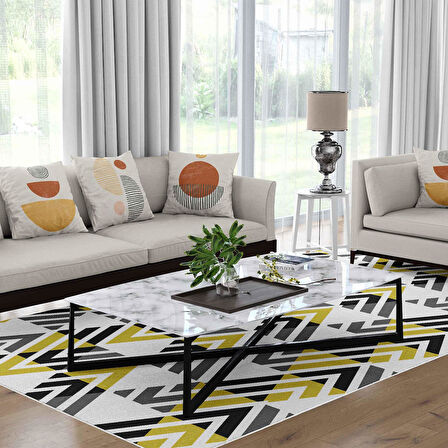 Kaymaz Taban Yıkanabilir Halı – Mutfak, Salon, Yatak Odası için Modern Dijital Baskı Halı