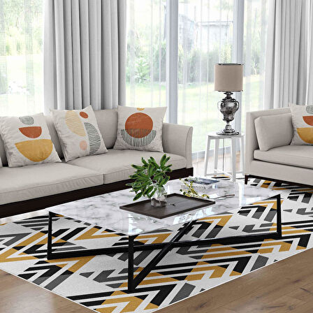 Kaymaz Taban Yıkanabilir Halı – Mutfak, Salon, Yatak Odası için Modern Dijital Baskı Halı