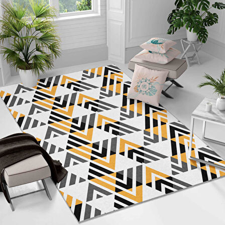 Kaymaz Taban Yıkanabilir Halı – Mutfak, Salon, Yatak Odası için Modern Dijital Baskı Halı