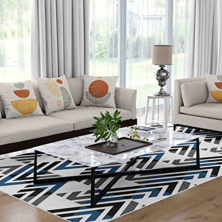 Kaymaz Taban Yıkanabilir Halı – Mutfak, Salon, Yatak Odası için Modern Dijital Baskı Halı