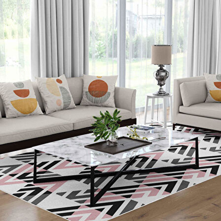 Kaymaz Taban Yıkanabilir Halı – Mutfak, Salon, Yatak Odası için Modern Dijital Baskı Halı