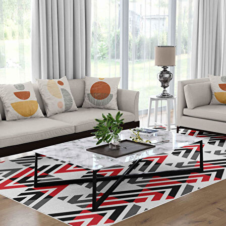 Kaymaz Taban Yıkanabilir Halı – Mutfak, Salon, Yatak Odası için Modern Dijital Baskı Halı