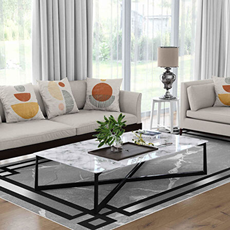 Kaymaz Taban Yıkanabilir Halı – Mutfak, Salon, Yatak Odası için Modern Dijital Baskı Halı