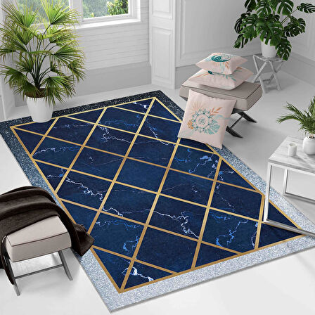 Kaymaz Taban Yıkanabilir Halı – Mutfak, Salon, Yatak Odası için Modern Dijital Baskı Halı