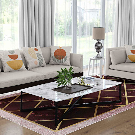 Kaymaz Taban Yıkanabilir Halı – Mutfak, Salon, Yatak Odası için Modern Dijital Baskı Halı