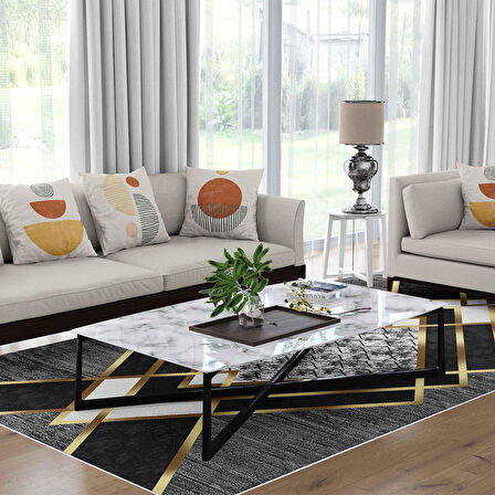 Kaymaz Taban Yıkanabilir Halı – Mutfak, Salon, Yatak Odası için Modern Dijital Baskı Halı