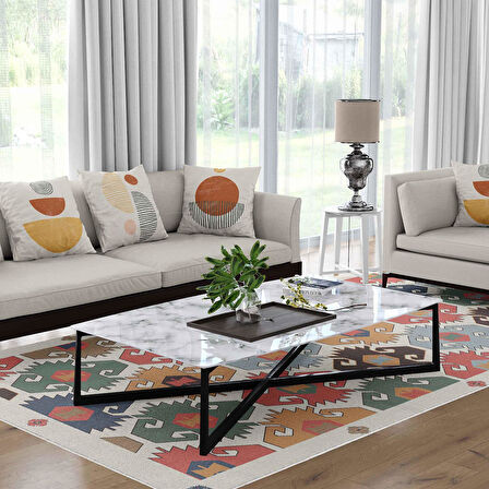 Kaymaz Taban Yıkanabilir Halı – Mutfak, Salon, Yatak Odası için Modern Dijital Baskı Halı