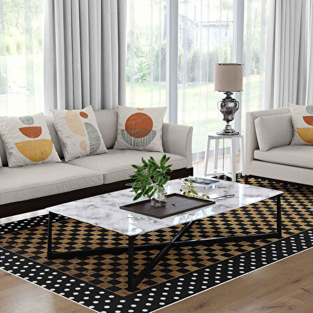 Kaymaz Taban Yıkanabilir Halı – Mutfak, Salon, Yatak Odası için Modern Dijital Baskı Halı