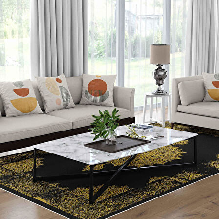 Kaymaz Taban Yıkanabilir Halı – Mutfak, Salon, Yatak Odası için Modern Dijital Baskı Halı