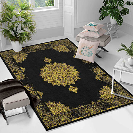 Kaymaz Taban Yıkanabilir Halı – Mutfak, Salon, Yatak Odası için Modern Dijital Baskı Halı