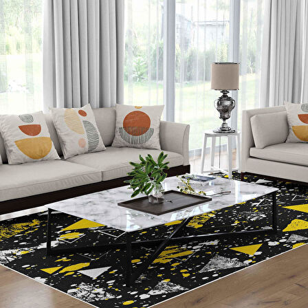 Kaymaz Taban Yıkanabilir Halı – Mutfak, Salon, Yatak Odası için Modern Dijital Baskı Halı