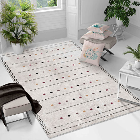 Kaymaz Taban Yıkanabilir Halı – Mutfak, Salon, Yatak Odası için Modern Dijital Baskı Halı