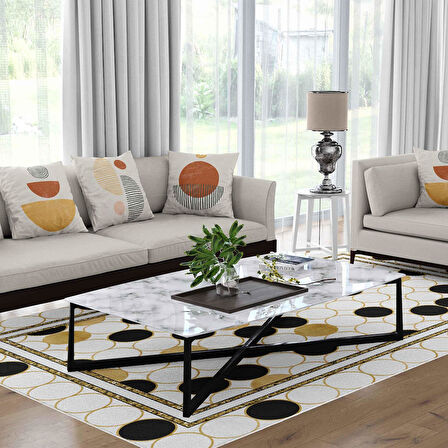 Kaymaz Taban Yıkanabilir Halı – Mutfak, Salon, Yatak Odası için Modern Dijital Baskı Halı