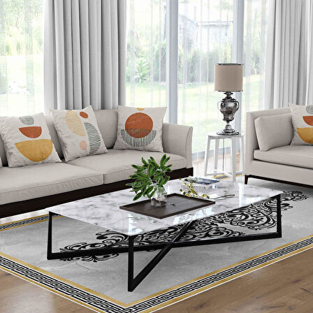 Kaymaz Taban Yıkanabilir Halı – Mutfak, Salon, Yatak Odası için Modern Dijital Baskı Halı