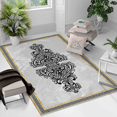 Kaymaz Taban Yıkanabilir Halı – Mutfak, Salon, Yatak Odası için Modern Dijital Baskı Halı