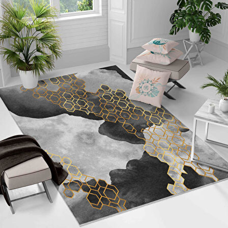 Kaymaz Taban Yıkanabilir Halı – Mutfak, Salon, Yatak Odası için Modern Dijital Baskı Halı