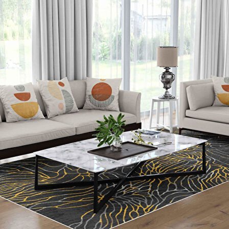 Kaymaz Taban Yıkanabilir Halı – Mutfak, Salon, Yatak Odası için Modern Dijital Baskı Halı