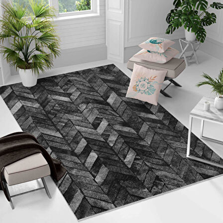 Kaymaz Taban Yıkanabilir Halı – Mutfak, Salon, Yatak Odası için Modern Dijital Baskı Halı