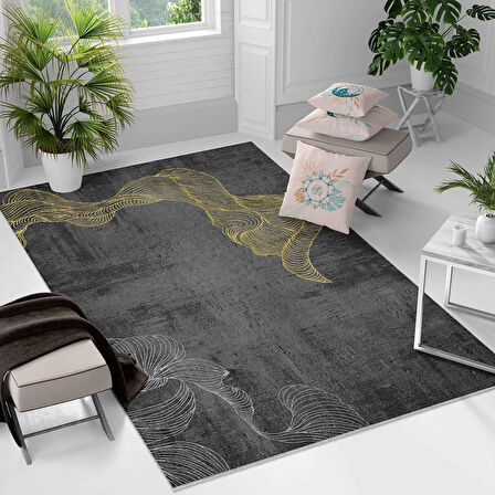 Kaymaz Taban Yıkanabilir Halı – Mutfak, Salon, Yatak Odası için Modern Dijital Baskı Halı