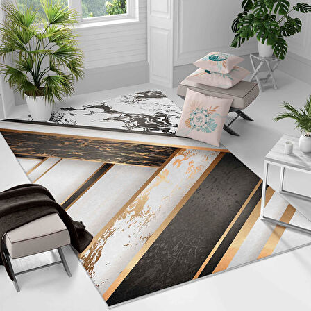 Kaymaz Taban Yıkanabilir Halı – Mutfak, Salon, Yatak Odası için Modern Dijital Baskı Halı