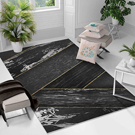 Kaymaz Taban Yıkanabilir Halı – Mutfak, Salon, Yatak Odası için Modern Dijital Baskı Halı