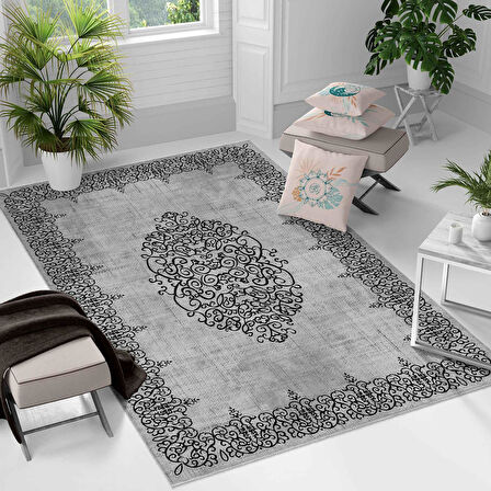 Kaymaz Taban Yıkanabilir Halı – Mutfak, Salon, Yatak Odası için Modern Dijital Baskı Halı