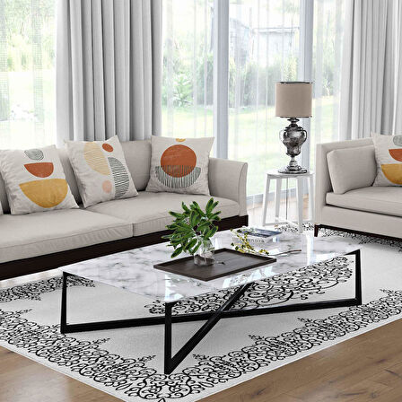 Kaymaz Taban Yıkanabilir Halı – Mutfak, Salon, Yatak Odası için Modern Dijital Baskı Halı