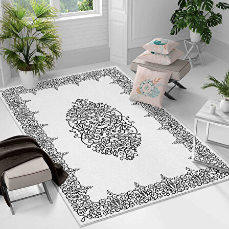 Kaymaz Taban Yıkanabilir Halı – Mutfak, Salon, Yatak Odası için Modern Dijital Baskı Halı