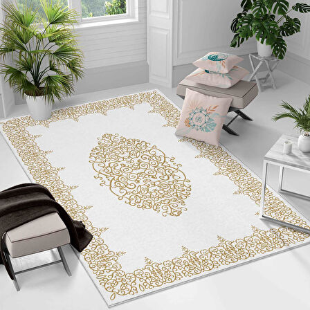 Kaymaz Taban Yıkanabilir Halı – Mutfak, Salon, Yatak Odası için Modern Dijital Baskı Halı