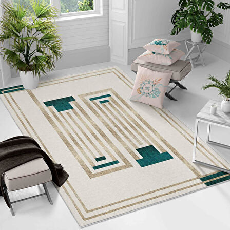 Kaymaz Taban Yıkanabilir Halı – Mutfak, Salon, Yatak Odası için Modern Dijital Baskı Halı