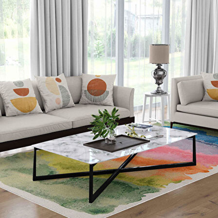 Kaymaz Taban Yıkanabilir Halı – Mutfak, Salon, Yatak Odası için Modern Dijital Baskı Halı