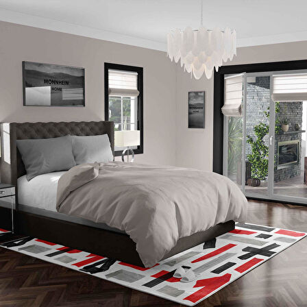 Kaymaz Taban Yıkanabilir Halı – Mutfak, Salon, Yatak Odası için Modern Dijital Baskı Halı (SLNHAL158)