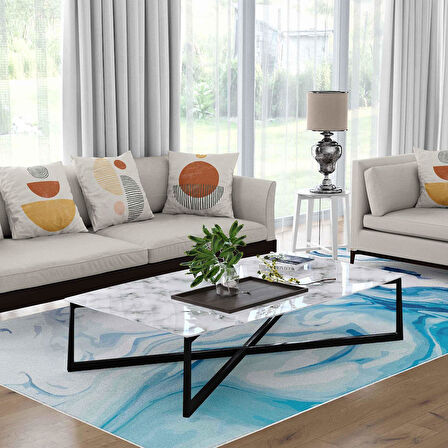 Kaymaz Taban Yıkanabilir Halı – Mutfak, Salon, Yatak Odası için Modern Dijital Baskı Halı