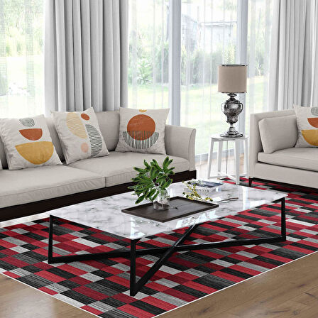 Kaymaz Taban Yıkanabilir Halı – Mutfak, Salon, Yatak Odası için Modern Dijital Baskı Halı (SLNHAL160)