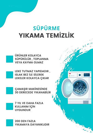 Kaymaz Taban Yıkanabilir Halı – Mutfak, Salon, Yatak Odası için Modern Dijital Baskı Halı