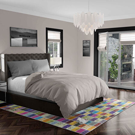 Kaymaz Taban Yıkanabilir Halı – Mutfak, Salon, Yatak Odası için Modern Dijital Baskı Halı