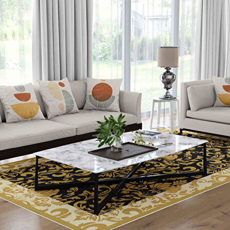 Kaymaz Taban Yıkanabilir Halı – Mutfak, Salon, Yatak Odası için Modern Dijital Baskı Halı