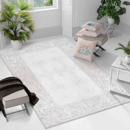 Kaymaz Taban Yıkanabilir Halı – Mutfak, Salon, Yatak Odası için Modern Dijital Baskı Halı (SLNHAL163)