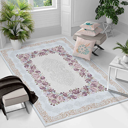 Kaymaz Taban Yıkanabilir Halı – Mutfak, Salon, Yatak Odası için Modern Dijital Baskı Halı