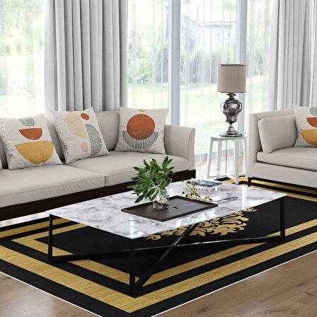 Kaymaz Taban Yıkanabilir Halı – Mutfak, Salon, Yatak Odası için Modern Dijital Baskı Halı (SLNHAL166)