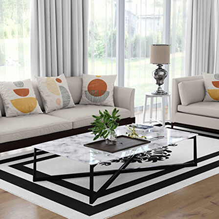 Kaymaz Taban Yıkanabilir Halı – Mutfak, Salon, Yatak Odası için Modern Dijital Baskı Halı