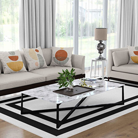 Kaymaz Taban Yıkanabilir Halı – Mutfak, Salon, Yatak Odası için Modern Dijital Baskı Halı