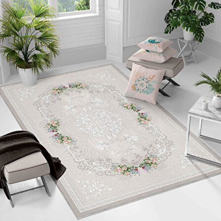 Kaymaz Taban Yıkanabilir Halı – Mutfak, Salon, Yatak Odası için Modern Dijital Baskı Halı