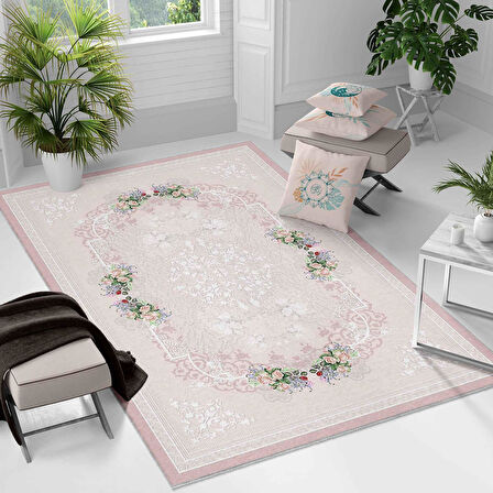 Kaymaz Taban Yıkanabilir Halı – Mutfak, Salon, Yatak Odası için Modern Dijital Baskı Halı