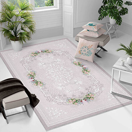 Kaymaz Taban Yıkanabilir Halı – Mutfak, Salon, Yatak Odası için Modern Dijital Baskı Halı