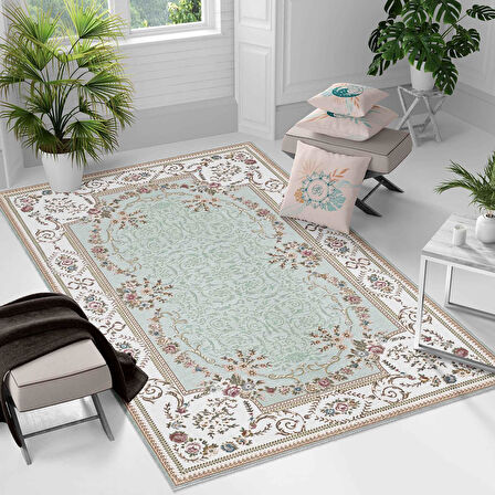 Kaymaz Taban Yıkanabilir Halı – Mutfak, Salon, Yatak Odası için Modern Dijital Baskı Halı