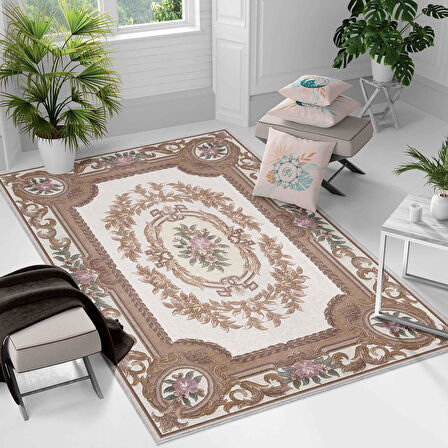 Kaymaz Taban Yıkanabilir Halı – Mutfak, Salon, Yatak Odası için Modern Dijital Baskı Halı (SLNHAL173)