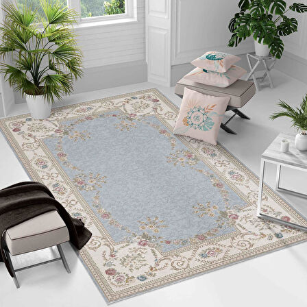 Kaymaz Taban Yıkanabilir Halı – Mutfak, Salon, Yatak Odası için Modern Dijital Baskı Halı