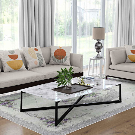 Kaymaz Taban Yıkanabilir Halı – Mutfak, Salon, Yatak Odası için Modern Dijital Baskı Halı (SLNHAL176)